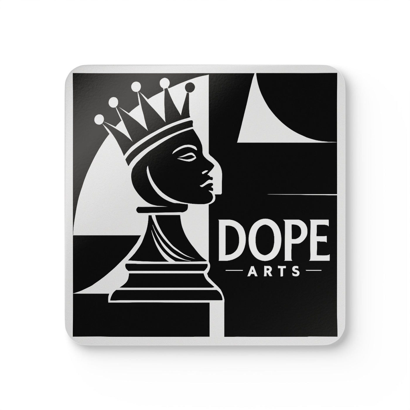 Curious Soul Cork Coaster Set – Artful Barware for Chess Lovers & Creative Homes